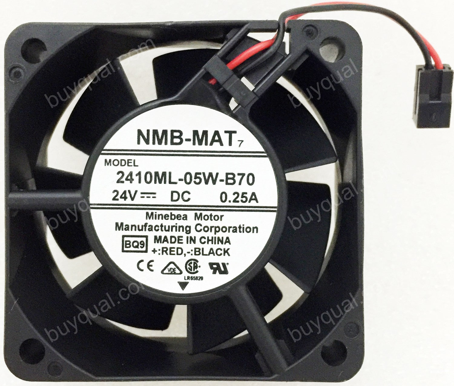 NMB 2410ML-05W-B70 24V 0.25A 2wires Cooling Fan - Original New With Special Connector NMB 2410ML-05W-B70 24V 0.25A 2wires Cooling Fan - Original New With Special Connector
